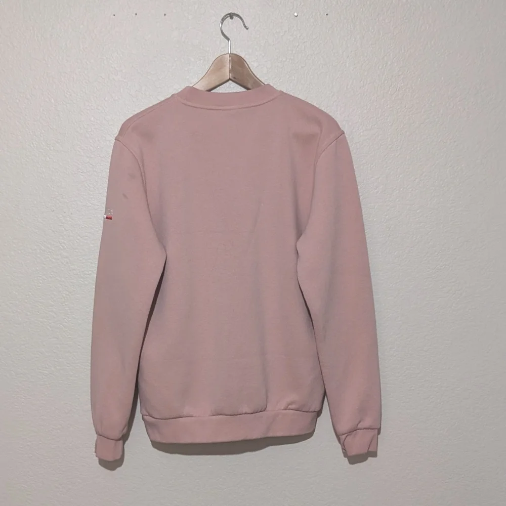 Paris Je T'aime' Pink Sweatshirt With White Embroidered Features - Picture 2 of 6